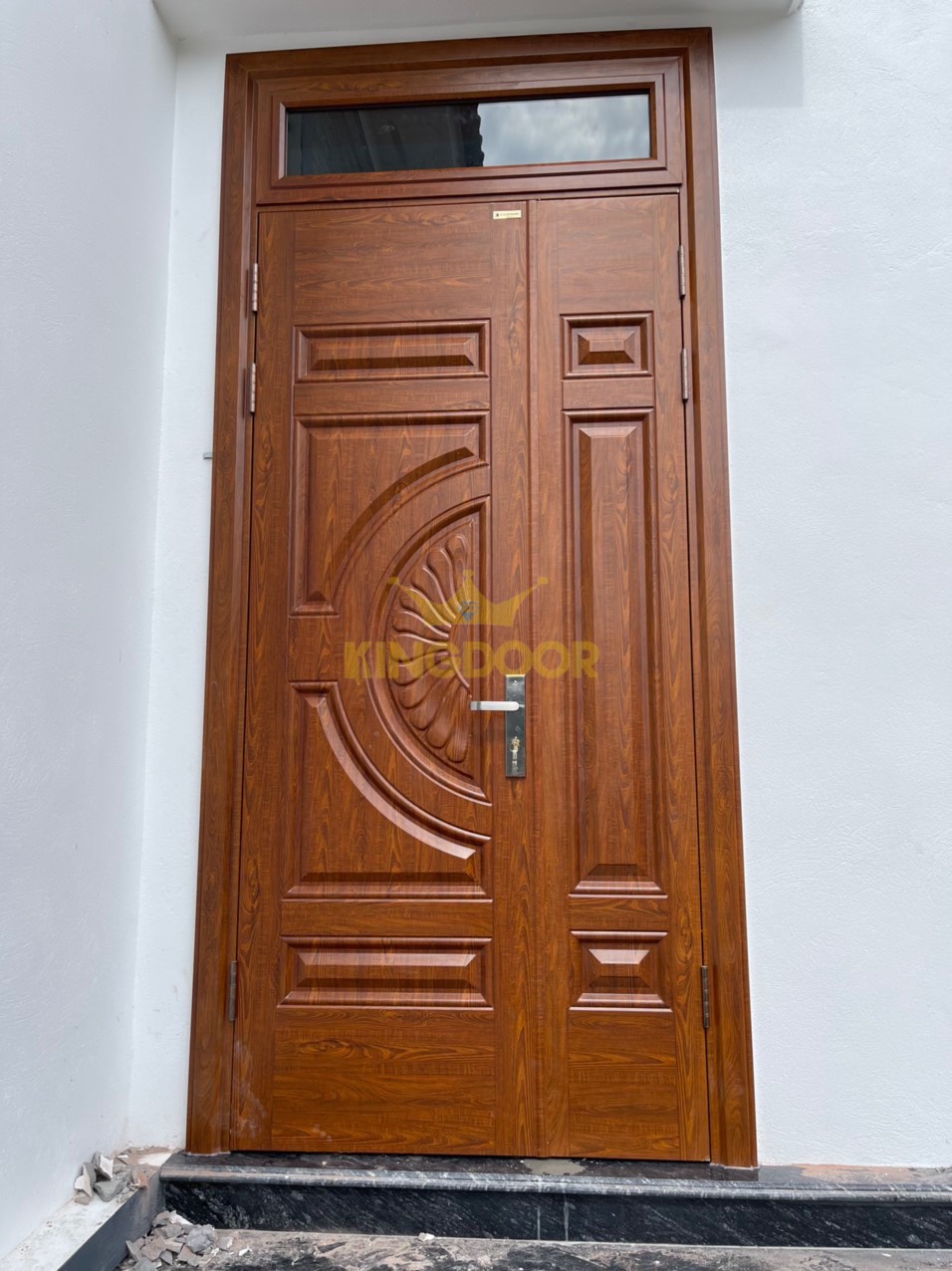 Mẫu Cửa Thép Vân Gỗ Cao Cấp